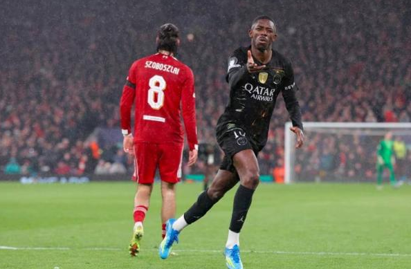 Dembele Tak Terbendung, PSG Hancurkan Mimpi Terakhir Salah di Anfield